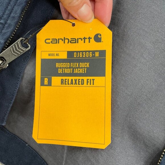NWT Carhartt Rugged Flex Duck Detroit Jacket Relaxed Fit Mens Size 2XL Blue - Picture 7 of 12